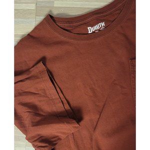 Duluth by Duluth Trading Co. Relaxed Fit Longtail Men's T-Shirt, Size 2XL Brown